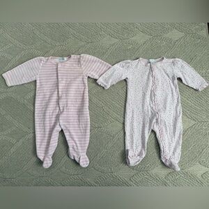 Kissy Kissy Footies 3-6mo- Set of 2